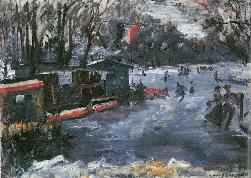 Lovis Corinth Eisbahn im Berliner Tiergarten china oil painting image